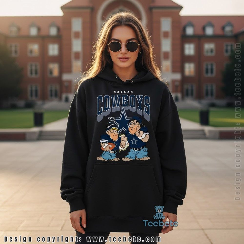 Dallas Cowboys Flintstones Hoodie 90S Style Football Dallas Cowboys Flintstones Hoodie 90S Style Football