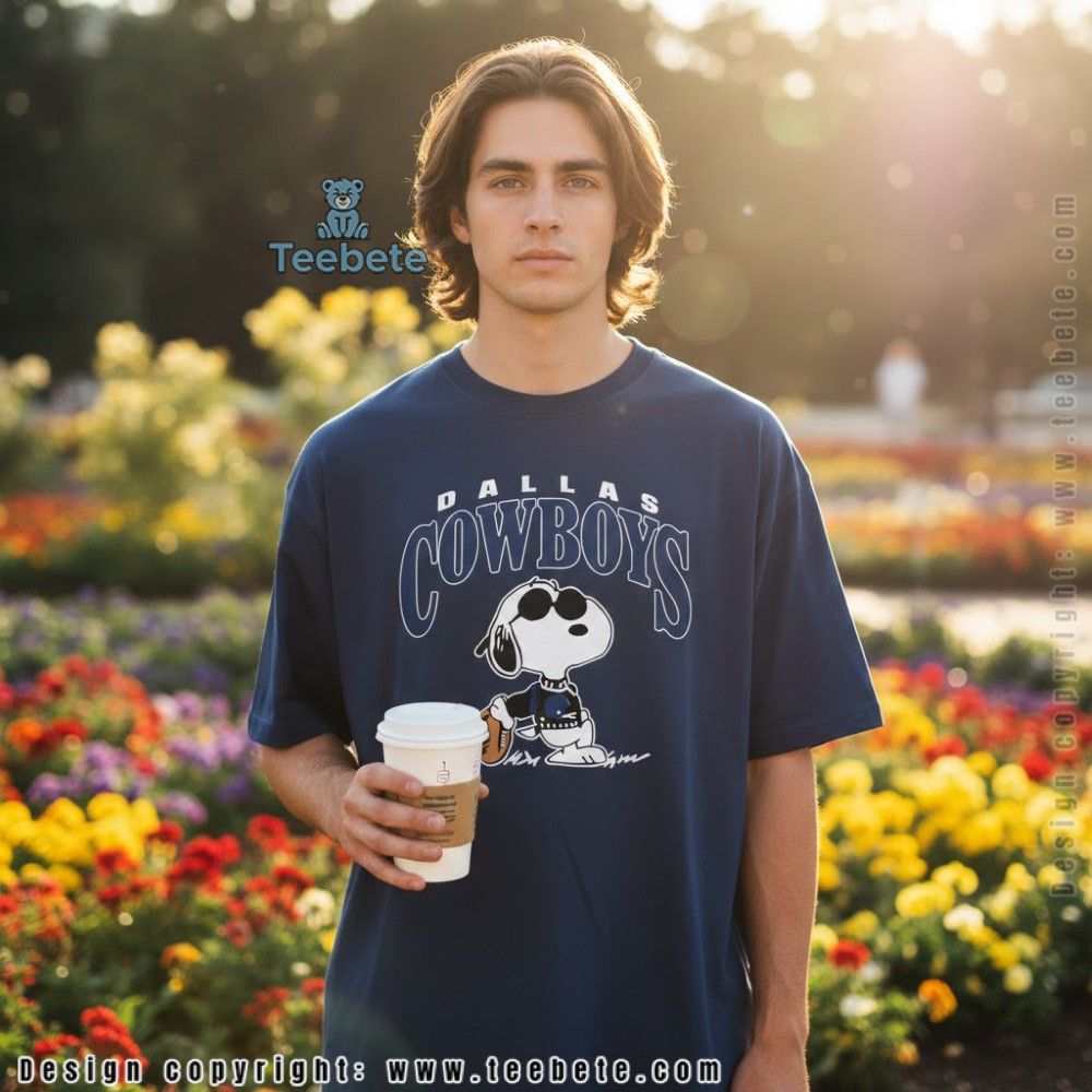 Dallas Cowboys Snoopy Sunglasses Shirt For Men