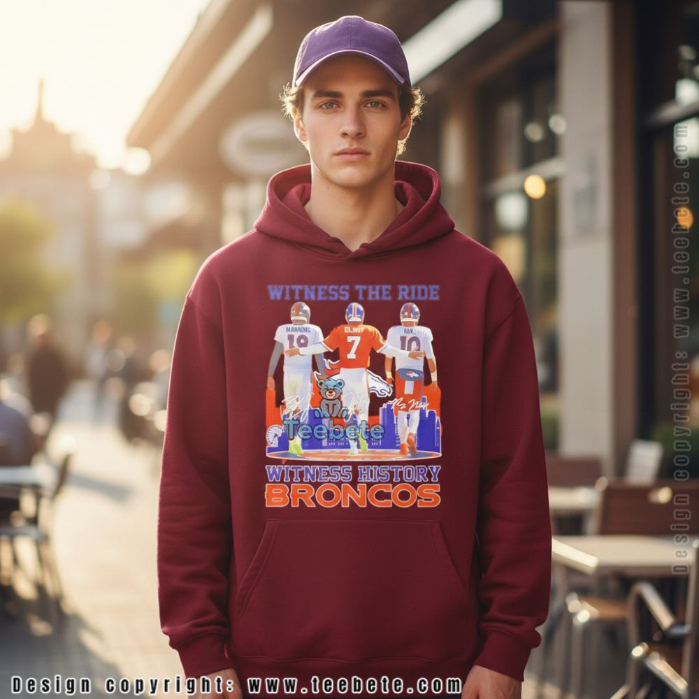 Denver Football Legends Manning Elway Nix Signature Hoodie Denver Football Legends Manning Elway Nix Signature Hoodie
