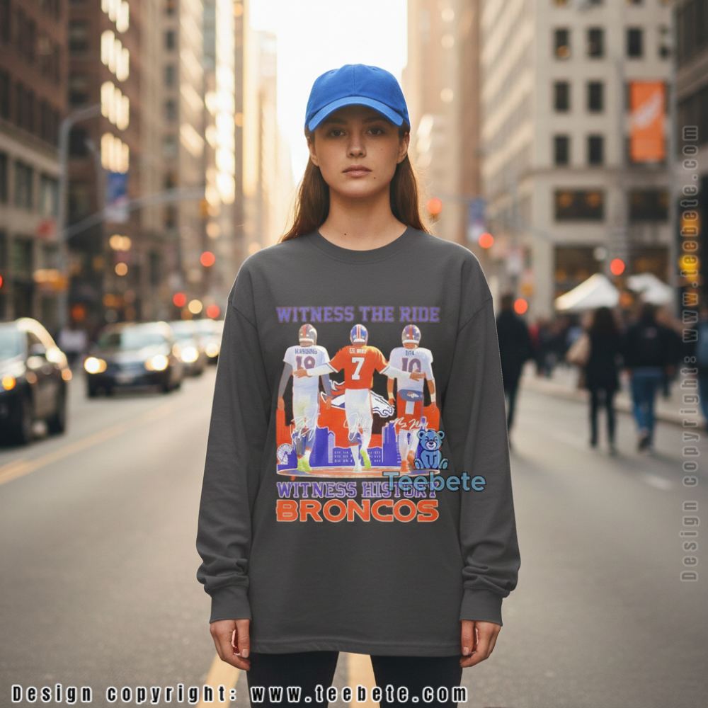 Denver Football Legends Manning Elway Nix Signature Long Sleeve Denver Football Legends Manning Elway Nix Signature Long Sleeve