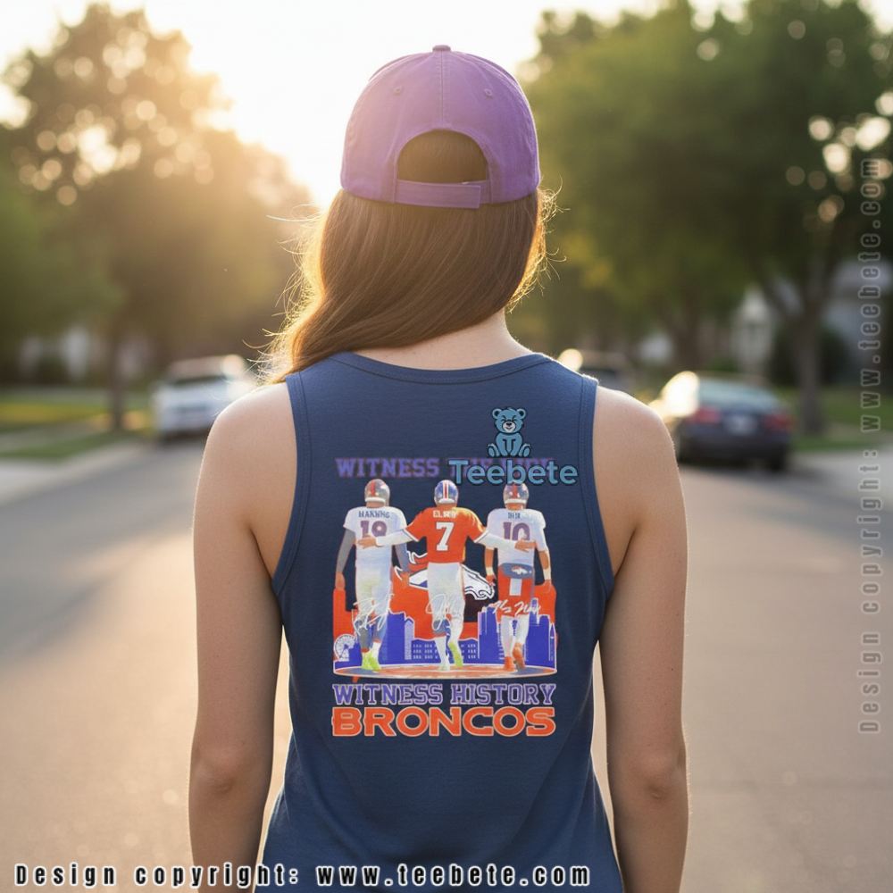 Denver Football Legends Manning Elway Nix Signature Tanktop Denver Football Legends Manning Elway Nix Signature Tanktop