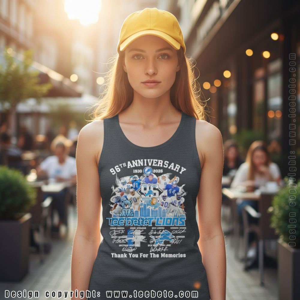 Detroit Lions 96Th Anniversary Thank For The Memories 1930 2026 Vintage Tanktop Detroit Lions 96Th Anniversary Thank For The Memories 1930 2026 Vintage Tanktop