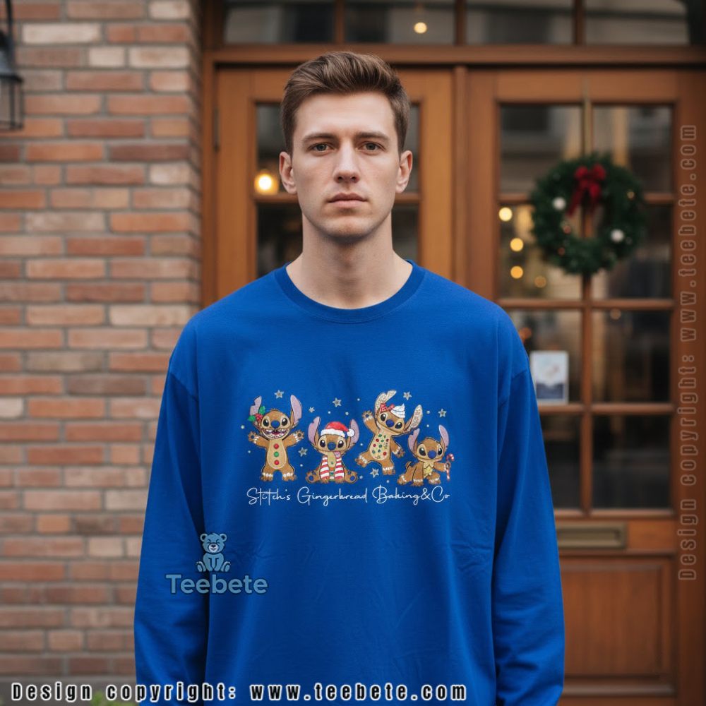 Disney Stitch Gingerbread Christmas Long Sleeve Baking Co Design Disney Stitch Gingerbread Christmas Long Sleeve Baking Co Design