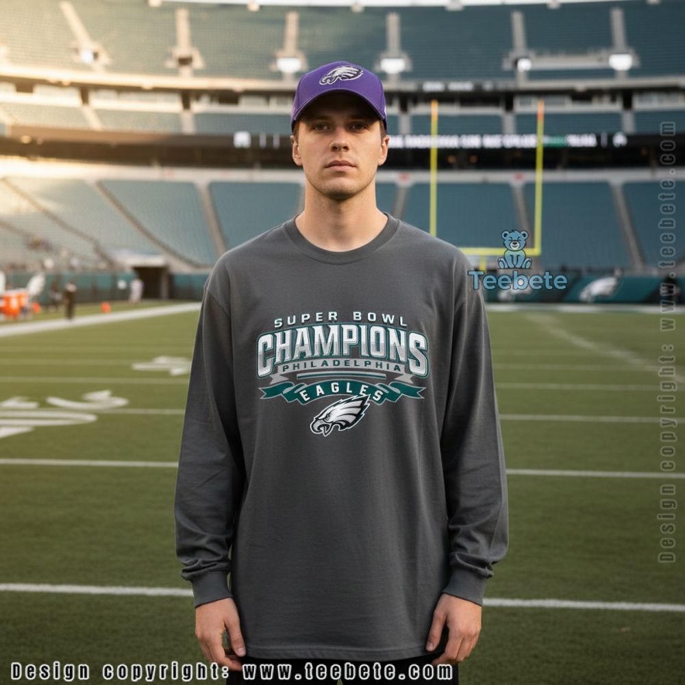 Eagles Super Bowl Champions Lix Long Sleeve Philadelphia Win Eagles Super Bowl Champions Lix Long Sleeve Philadelphia Win