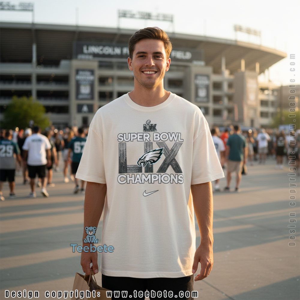 Eagles Super Bowl Lix Champions Official Shirt