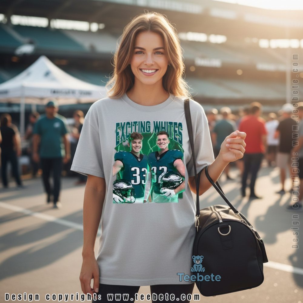 Exciting Whites Philadelphia Eagles Shirt Rookie Duo 33 32 Fan