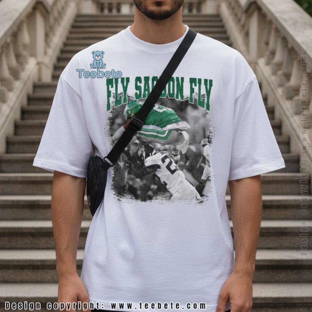 Fly Saquon Fly Philadelphia Football Action Shirt