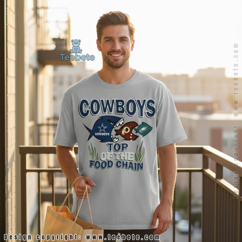 Funny Cowboys Top Of The Food Chain Rivalry Shirt