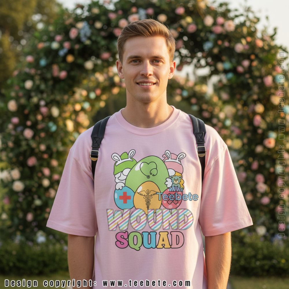 Funny Wound Squad RN LPN Easter Holiday Gift Tee