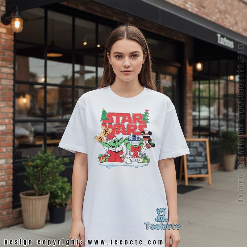 Grogu R2D2 Christmas Shirt Disney Star Wars Holiday Gift