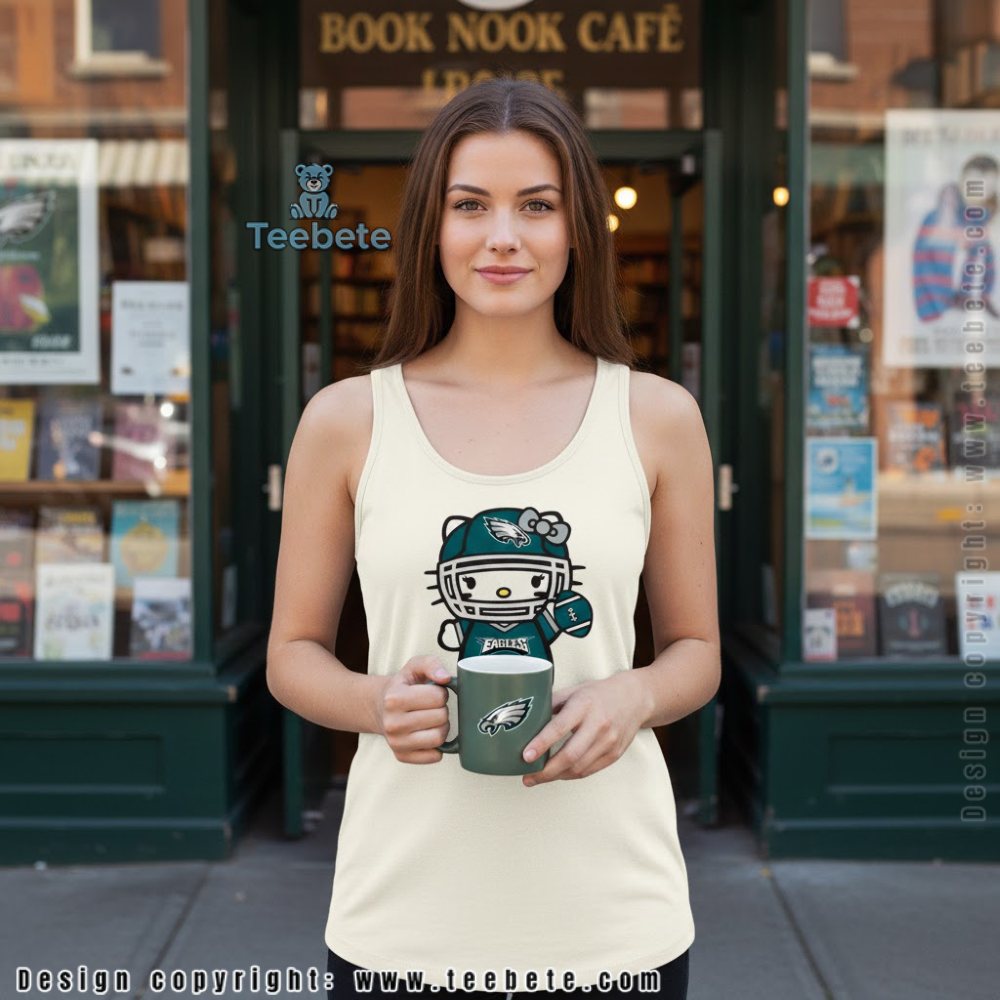 Hello Kitty Philadelphia Eagles Tanktop Football Player Hello Kitty Philadelphia Eagles Tanktop Football Player