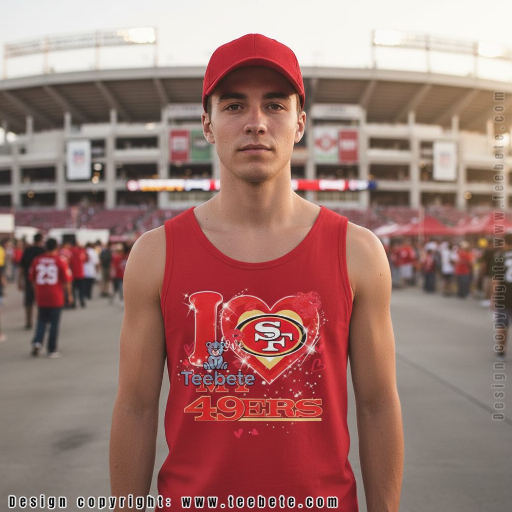 I Love My San Francisco 49Ers Tanktop Heart Football Fan I Love My San Francisco 49Ers Tanktop Heart Football Fan