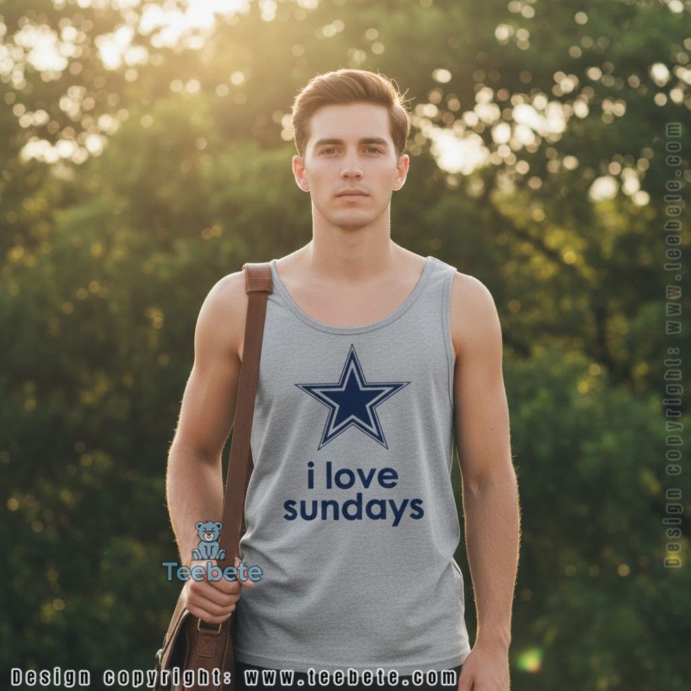 I Love Sundays Dallas Cowboys Game Day Tanktop I Love Sundays Dallas Cowboys Game Day Tanktop