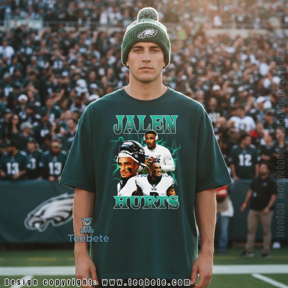 Jalen Hurts Eagles Shirt Vintage 90S Bootleg Rap Style Tribute