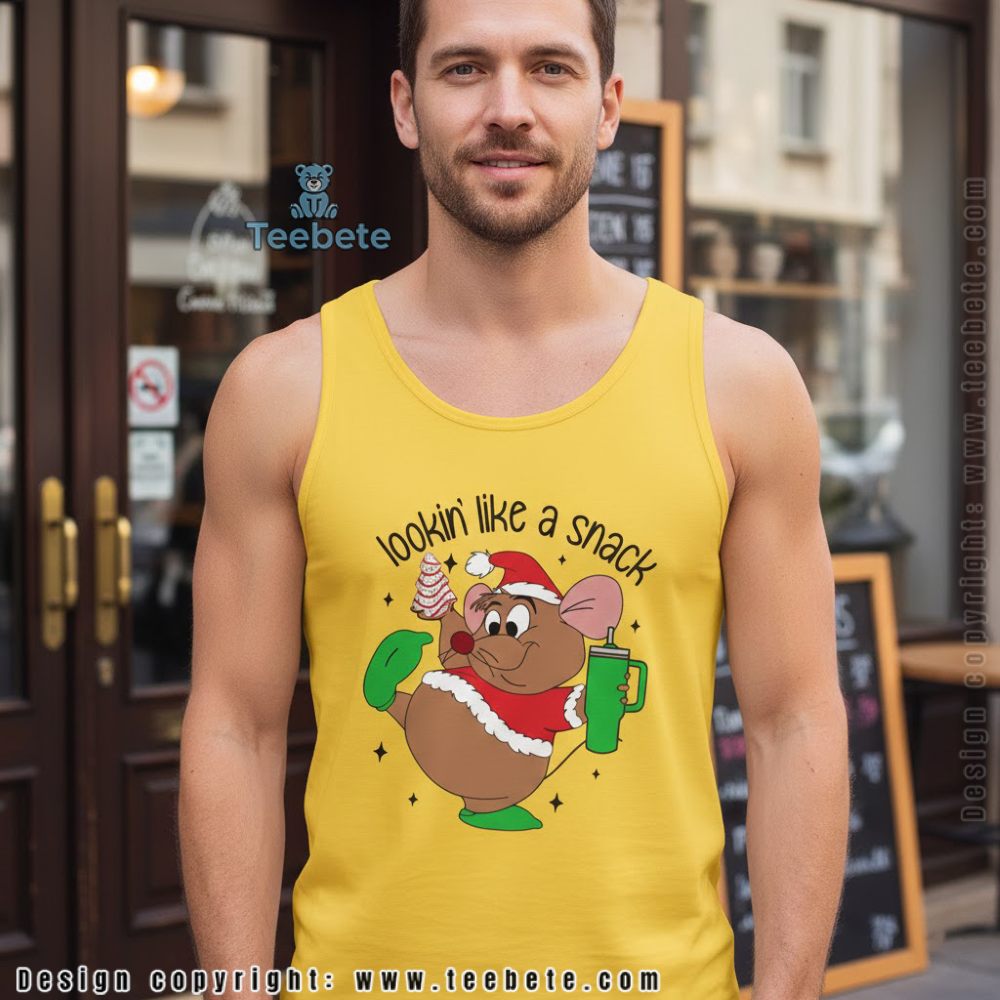 Lookin Like A Snack Christmas Mouse Tanktop Funny Holiday Lookin Like A Snack Christmas Mouse Tanktop Funny Holiday
