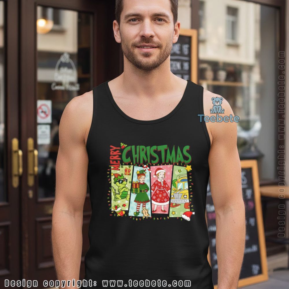 Magic School Bus Christmas Tanktop Ms Frizzle Characters Holiday Magic School Bus Christmas Tanktop Ms Frizzle Characters Holiday