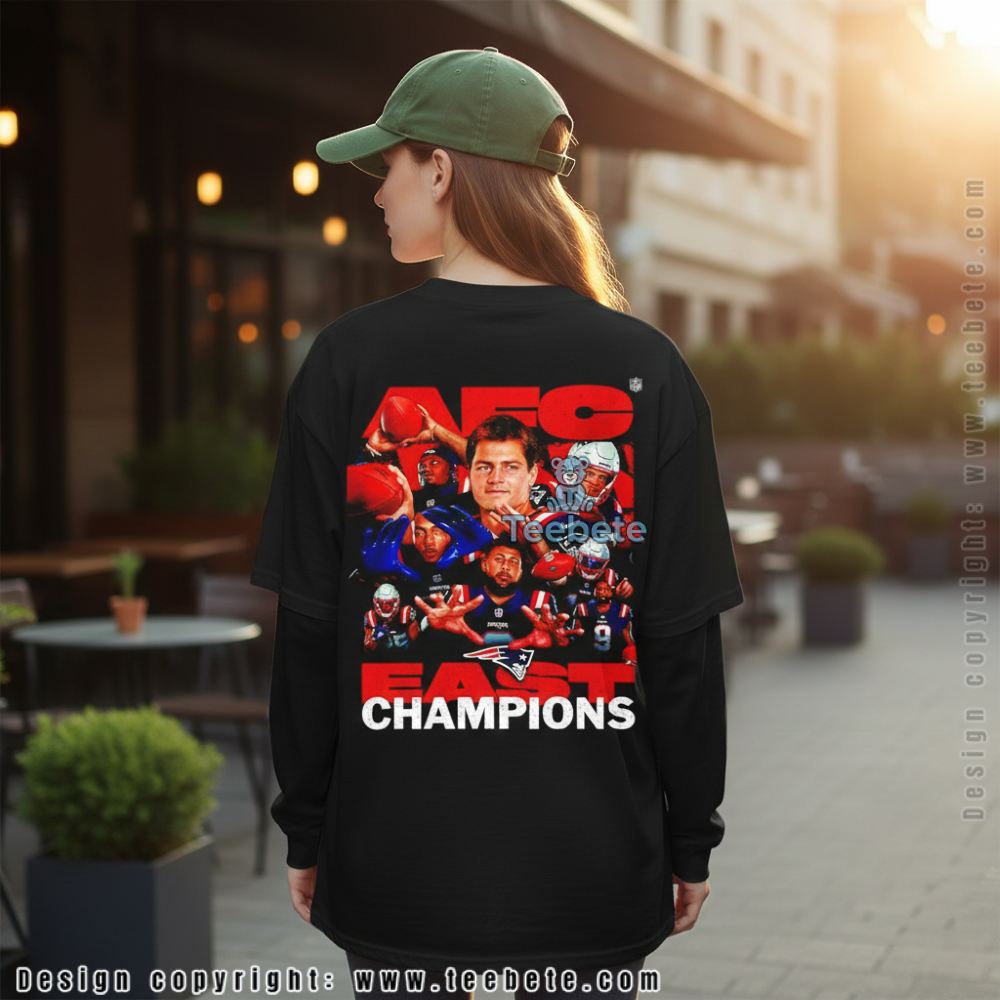 New England Patriots Winning The Afc East Youth Long Sleeve New England Patriots Winning The Afc East Youth Long Sleeve