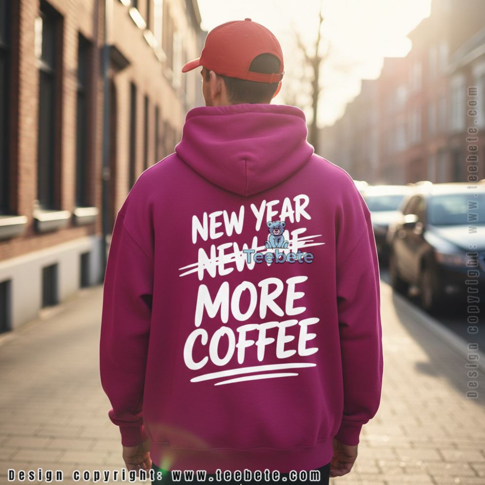 New Year New Me More Coffee Funny Hoodie New Year New Me More Coffee Funny Hoodie
