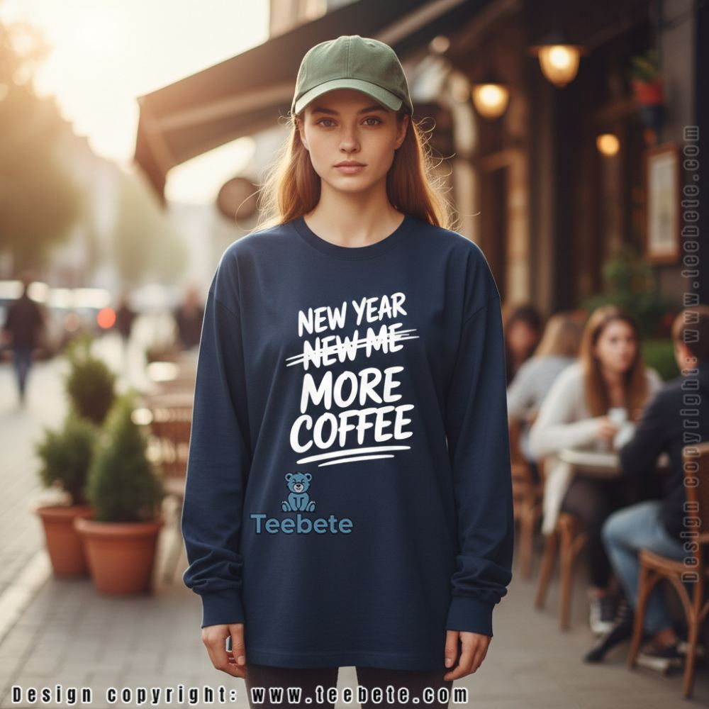 New Year New Me More Coffee Funny Long Sleeve New Year New Me More Coffee Funny Long Sleeve