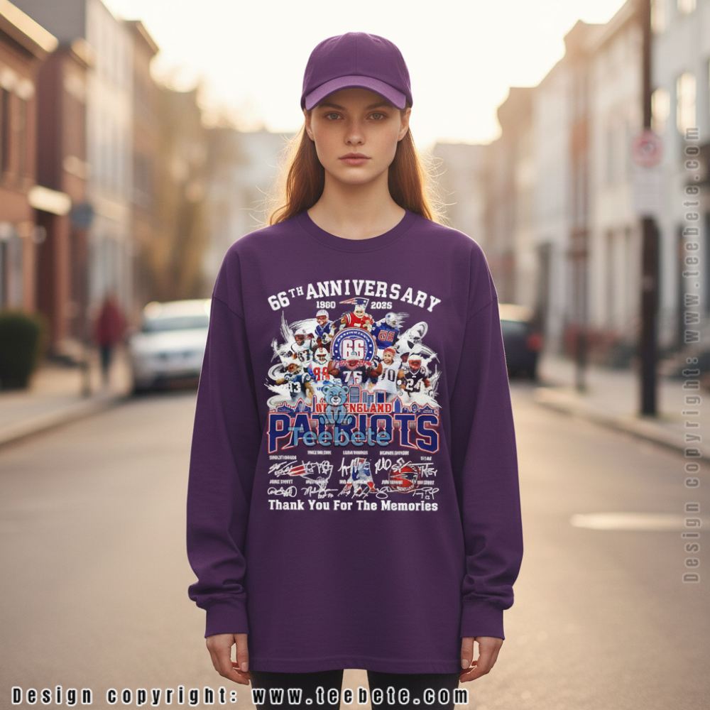 Patriots 66Th Anniversary Thank For The Memories 1960 2026 Loyal Fan Long Sleeve Patriots 66Th Anniversary Thank For The Memories 1960 2026 Loyal Fan Long Sleeve