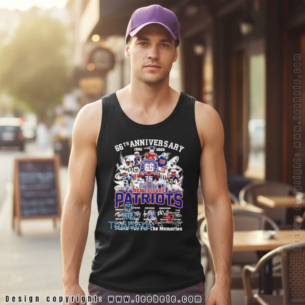 Patriots 66Th Anniversary Thank For The Memories 1960 2026 Loyal Fan Tanktop Patriots 66Th Anniversary Thank For The Memories 1960 2026 Loyal Fan Tanktop