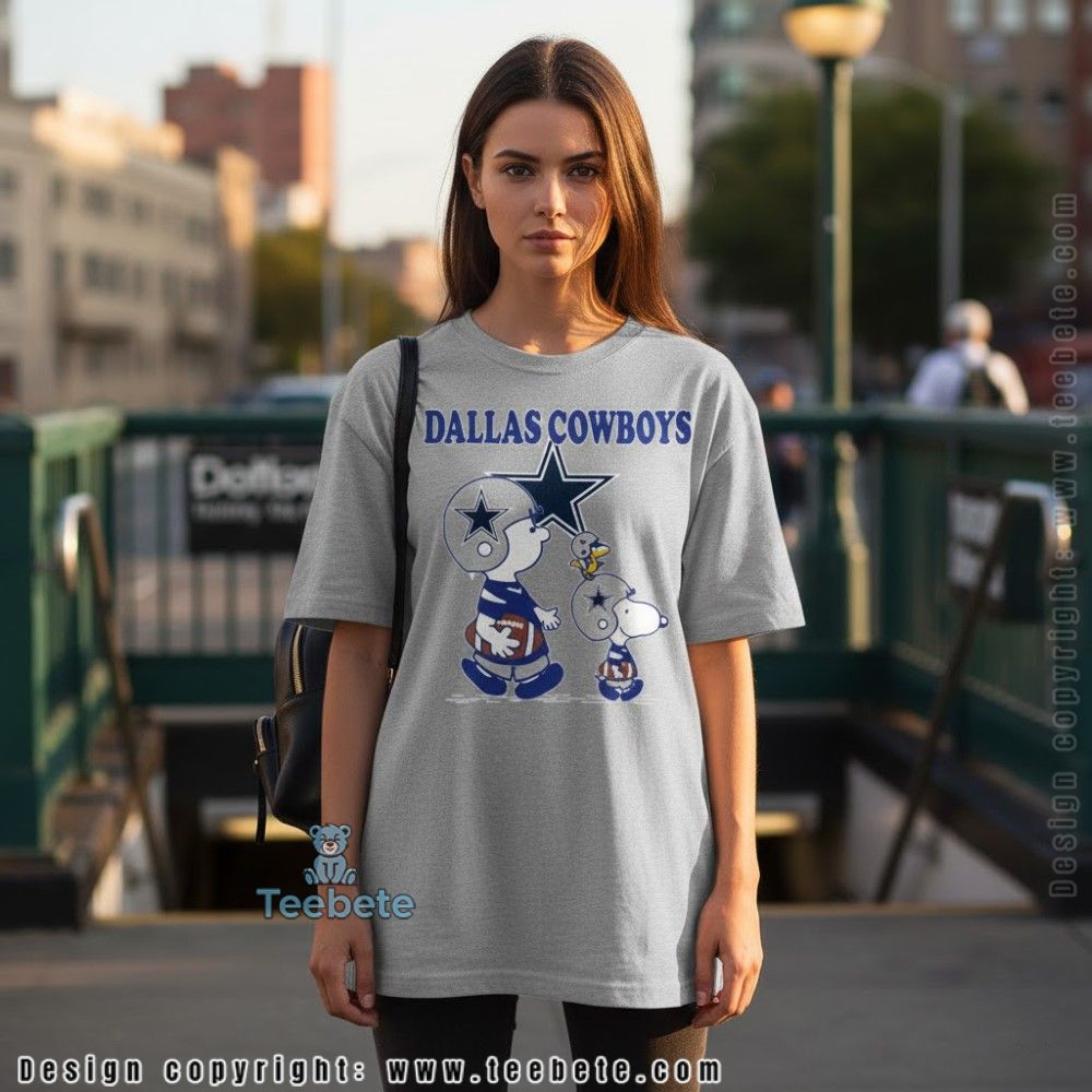 Peanuts Dallas Cowboys Snoopy Charlie Brown Shirt For Women