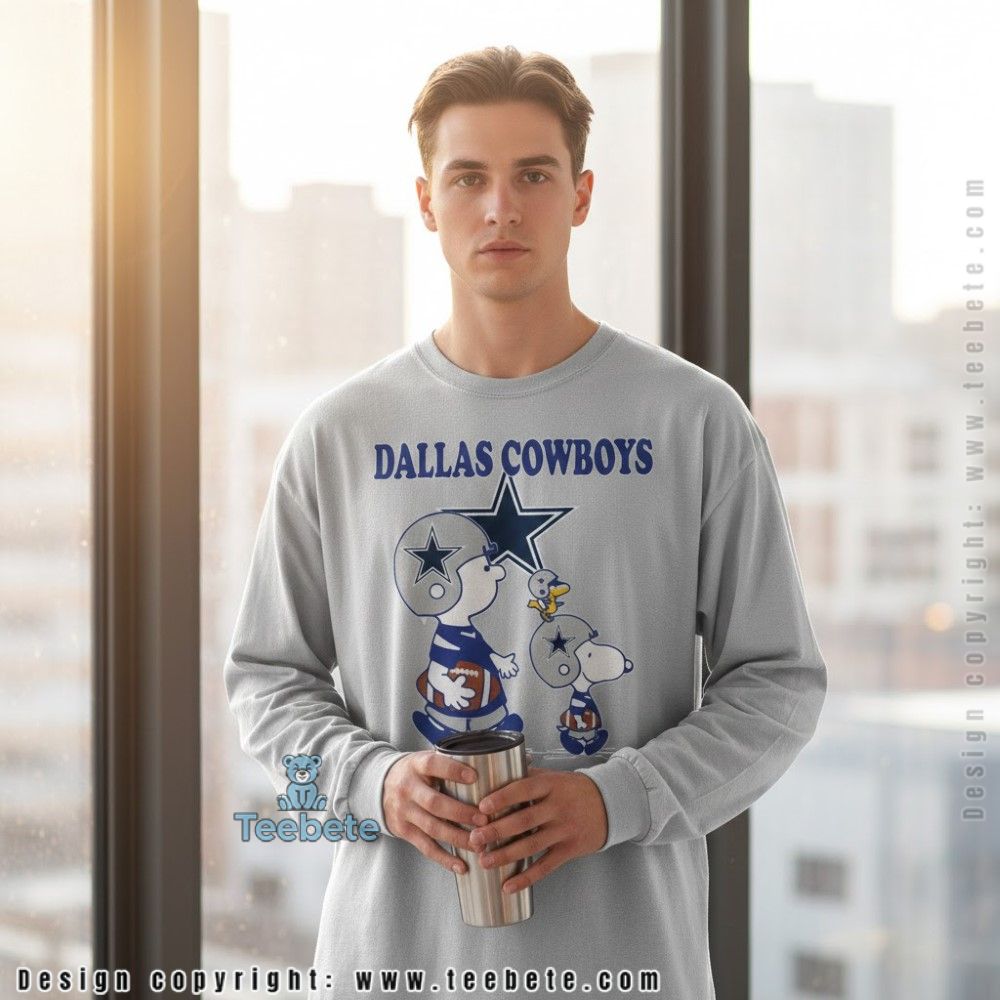 Peanuts Dallas Cowboys Snoopy Charlie Brown Long Sleeve For Women Peanuts Dallas Cowboys Snoopy Charlie Brown Long Sleeve For Women