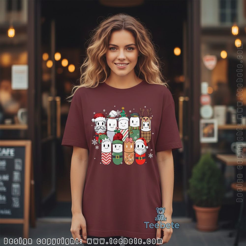 Pharmacies Open On Christmas Day Shirt Medication Bottles Tree Holiday