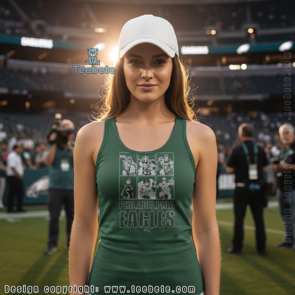 Philadelphia Eagles Avengers Characters Tanktop For Teen Philadelphia Eagles Avengers Characters Tanktop For Teen