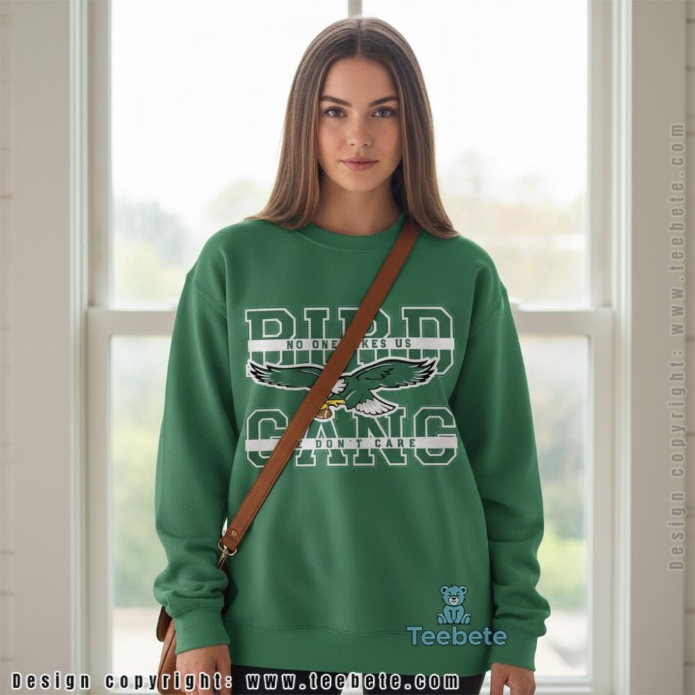 Philadelphia Eagles Bird Gang We Dont Care Long Sleeve Men Philadelphia Eagles Bird Gang We Dont Care Long Sleeve Men