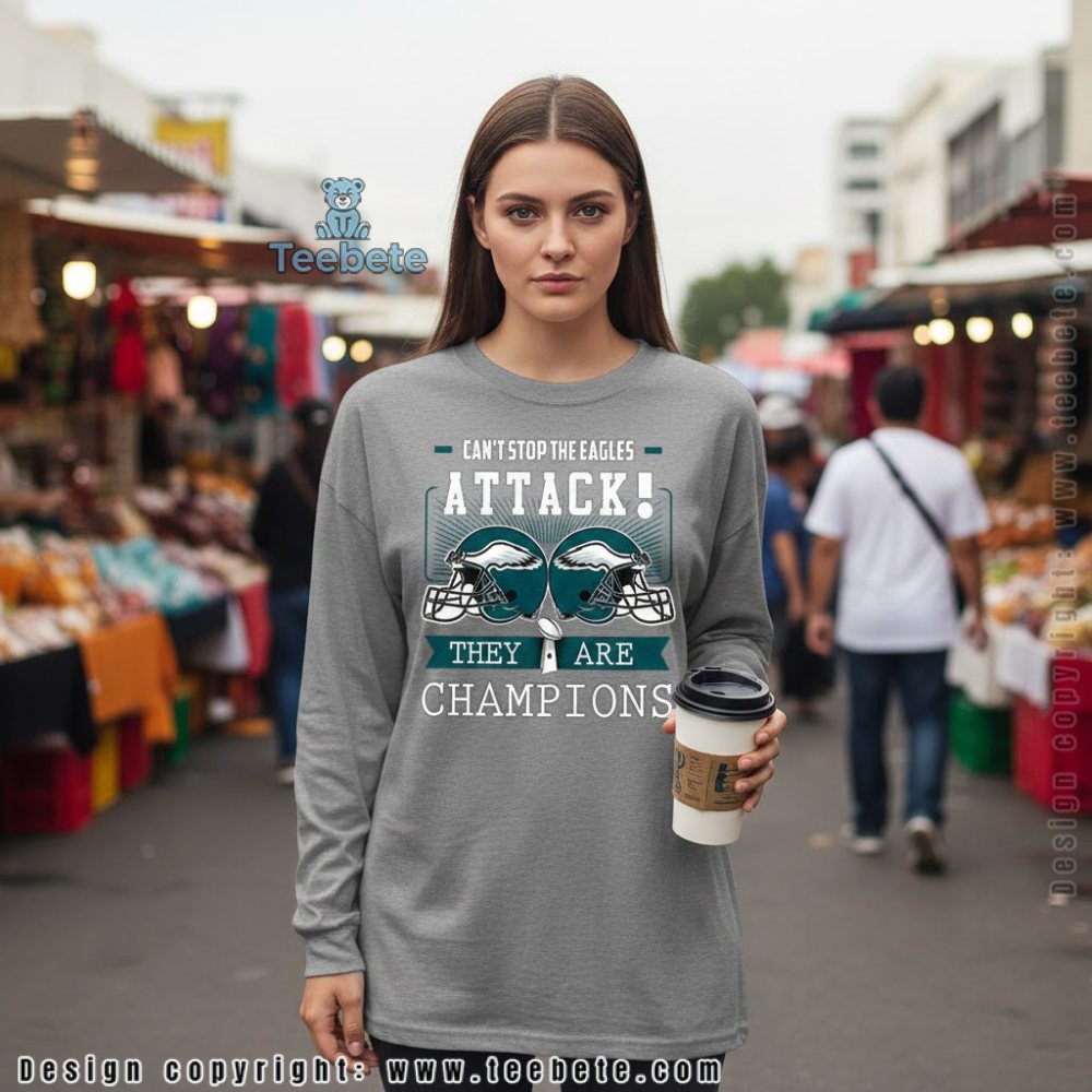 Philadelphia Eagles Champions Attack Quote Long Sleeve Philadelphia Eagles Champions Attack Quote Long Sleeve
