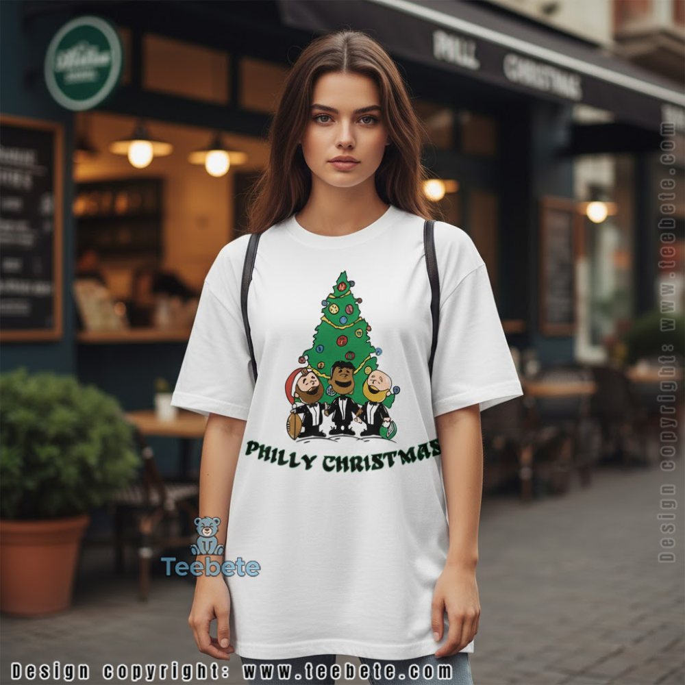 Philadelphia Eagles Christmas Peanuts Charlie Brown Shirt