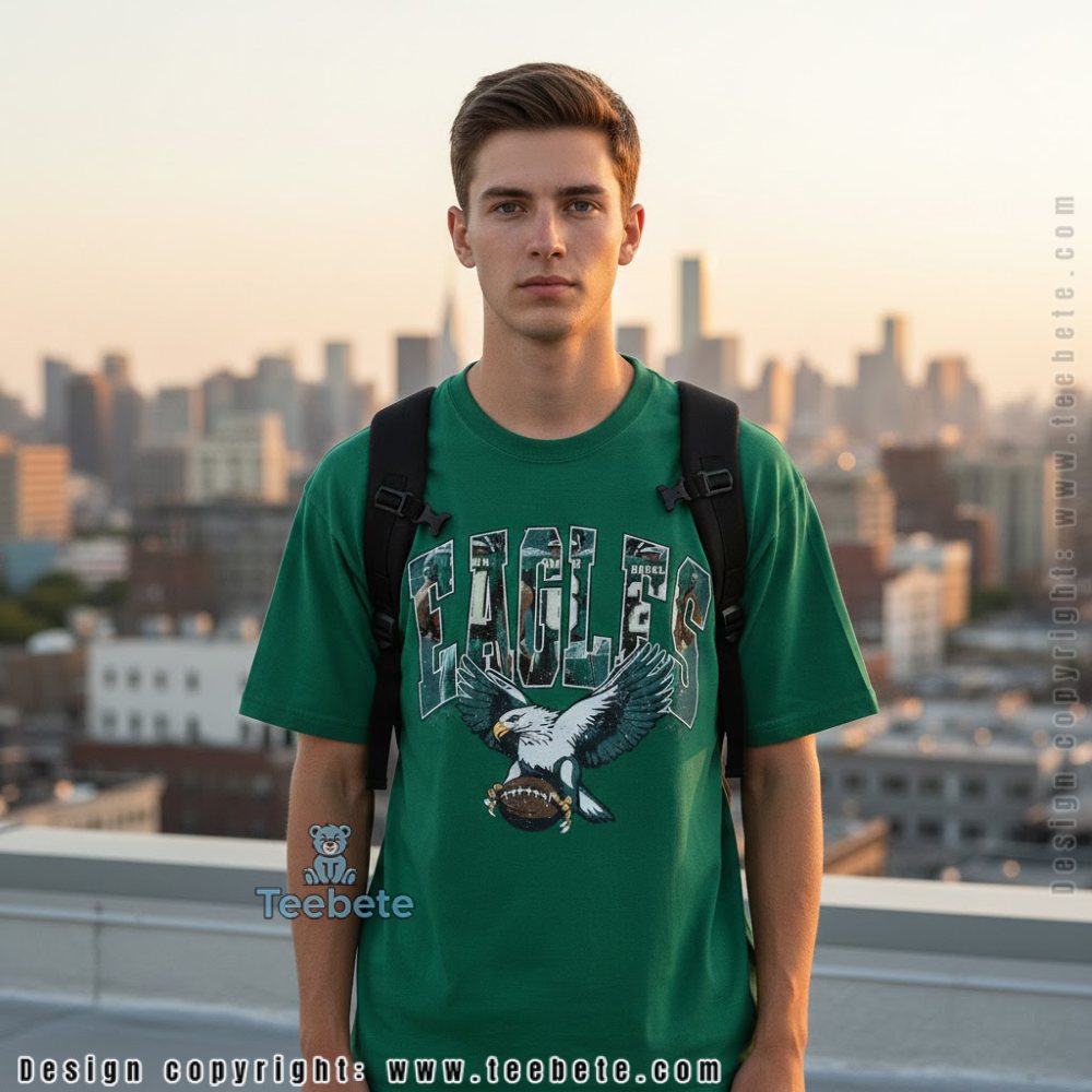 Philadelphia Eagles Football Sweatshirt Tee Men