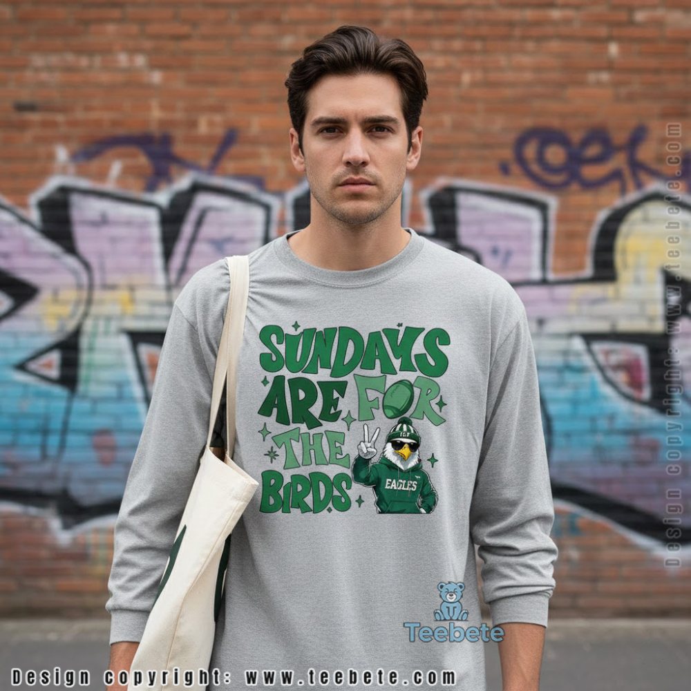 Philadelphia Eagles Sundays Are For The Birds Womens Long Sleeve Philadelphia Eagles Sundays Are For The Birds Womens Long Sleeve
