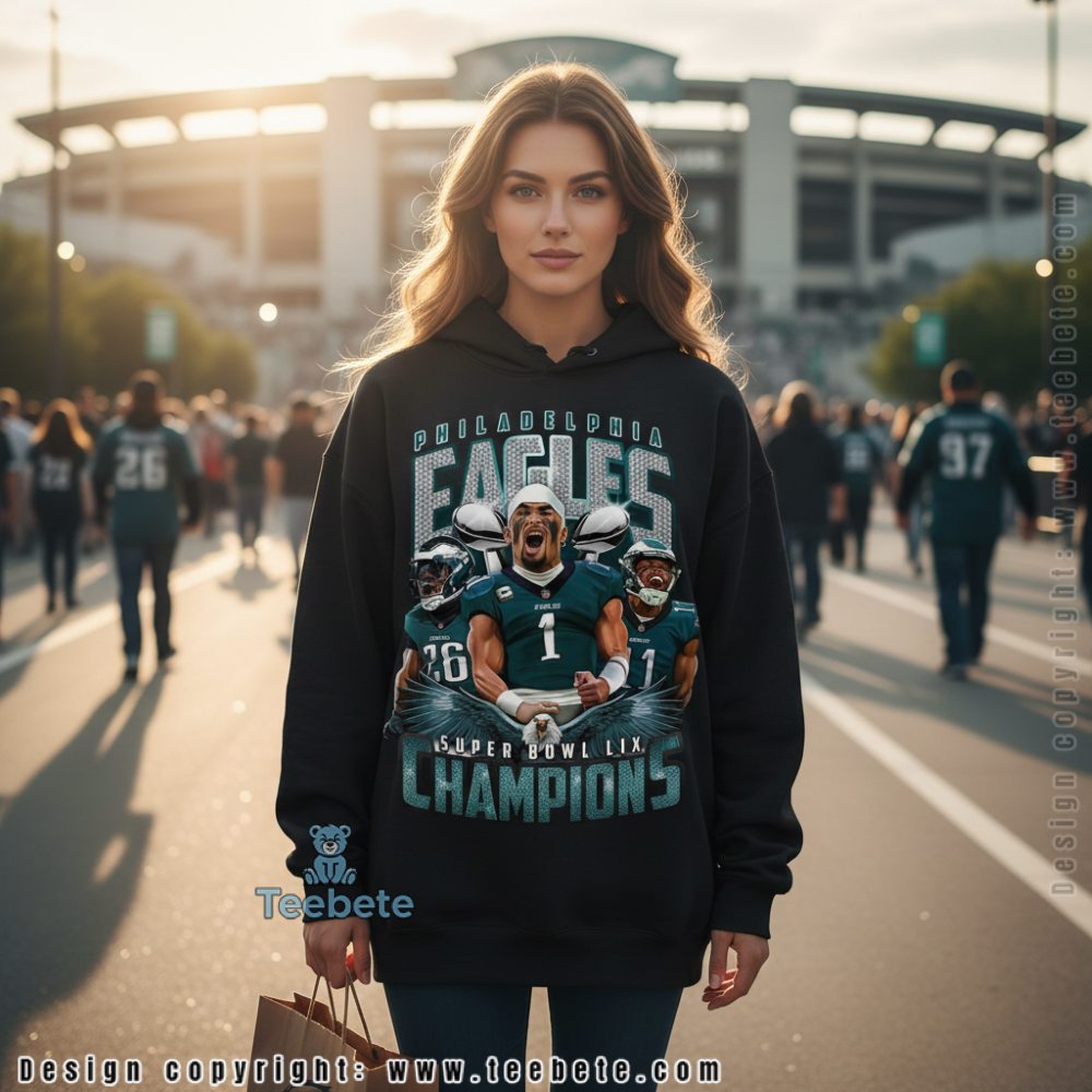 Philadelphia Eagles Super Bowl Lix Champions Shirt 2025 Victory Hoodie Philadelphia Eagles Super Bowl Lix Champions Shirt 2025 Victory Hoodie