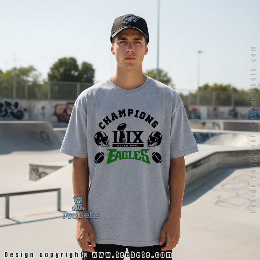 Philadelphia Eagles Super Bowl Lix Sweatshirts Tee