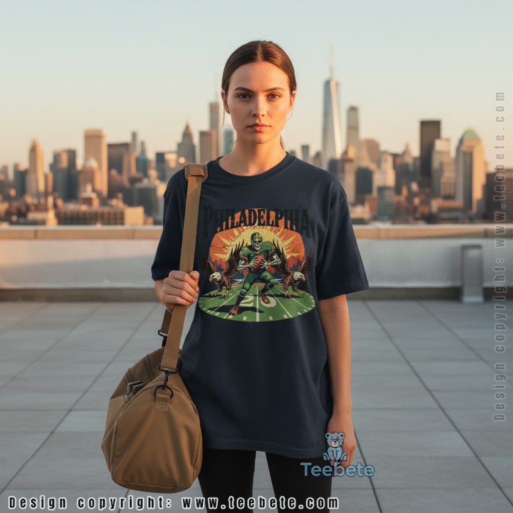Philadelphia Football Eagle Mascot Design Shirt