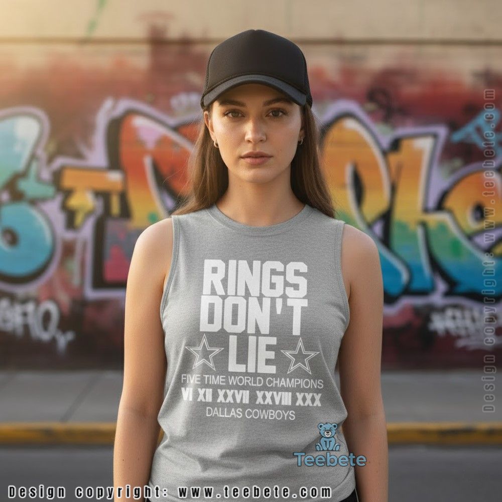 Rings Dont Lie Cowboys Super Bowl Wins Tanktop Rings Dont Lie Cowboys Super Bowl Wins Tanktop