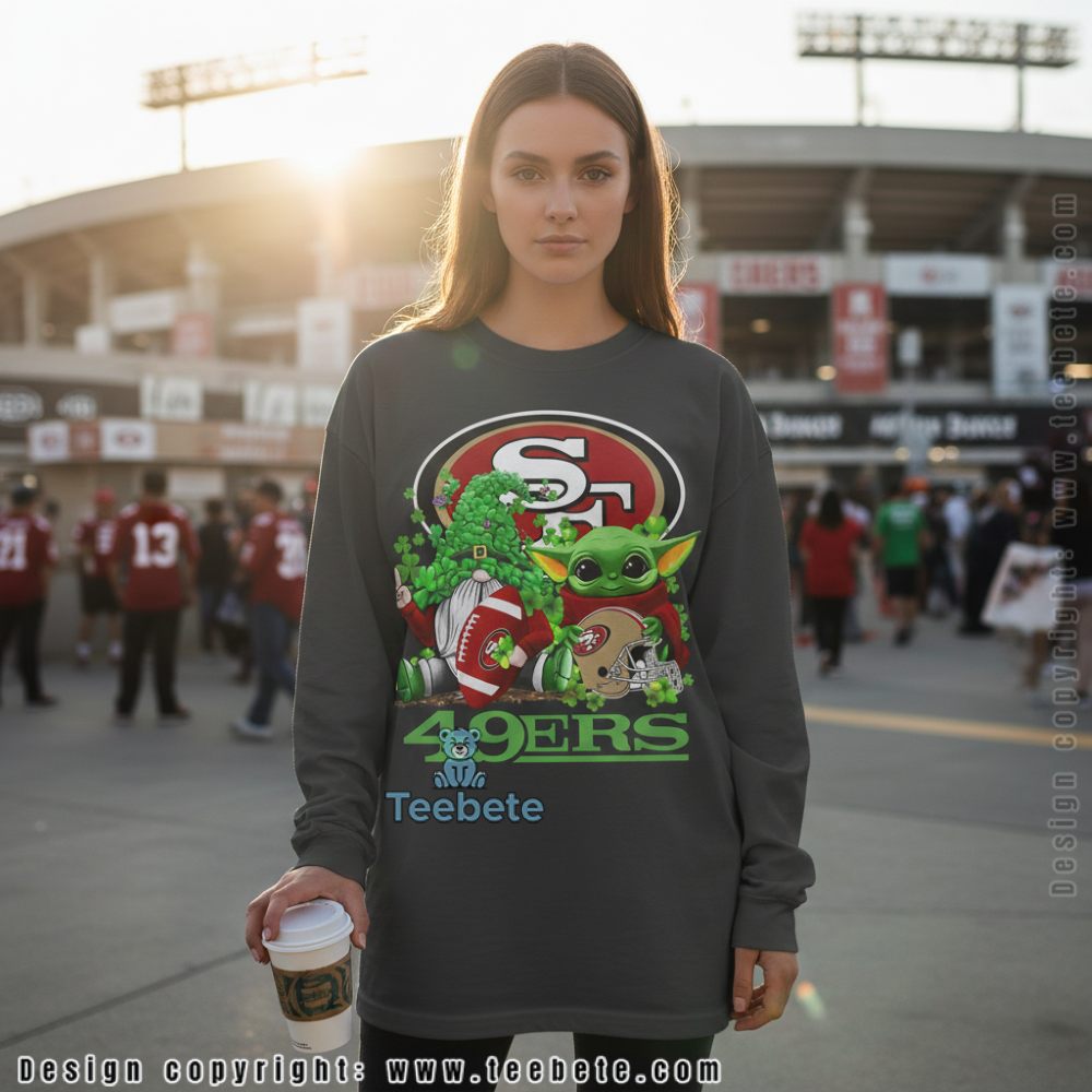 San Francisco 49Ers Baby Yoda St Patricks Day Long Sleeve San Francisco 49Ers Baby Yoda St Patricks Day Long Sleeve