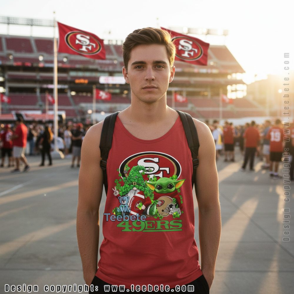 San Francisco 49Ers Baby Yoda St Patricks Day Tanktop San Francisco 49Ers Baby Yoda St Patricks Day Tanktop