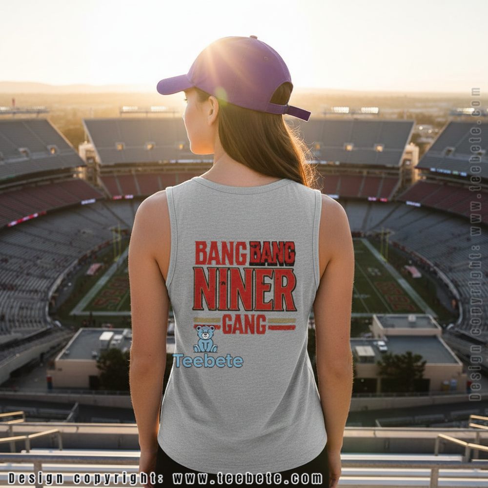 San Francisco 49Ers Bang Bang Niner Gang Tanktop For Youth San Francisco 49Ers Bang Bang Niner Gang Tanktop For Youth