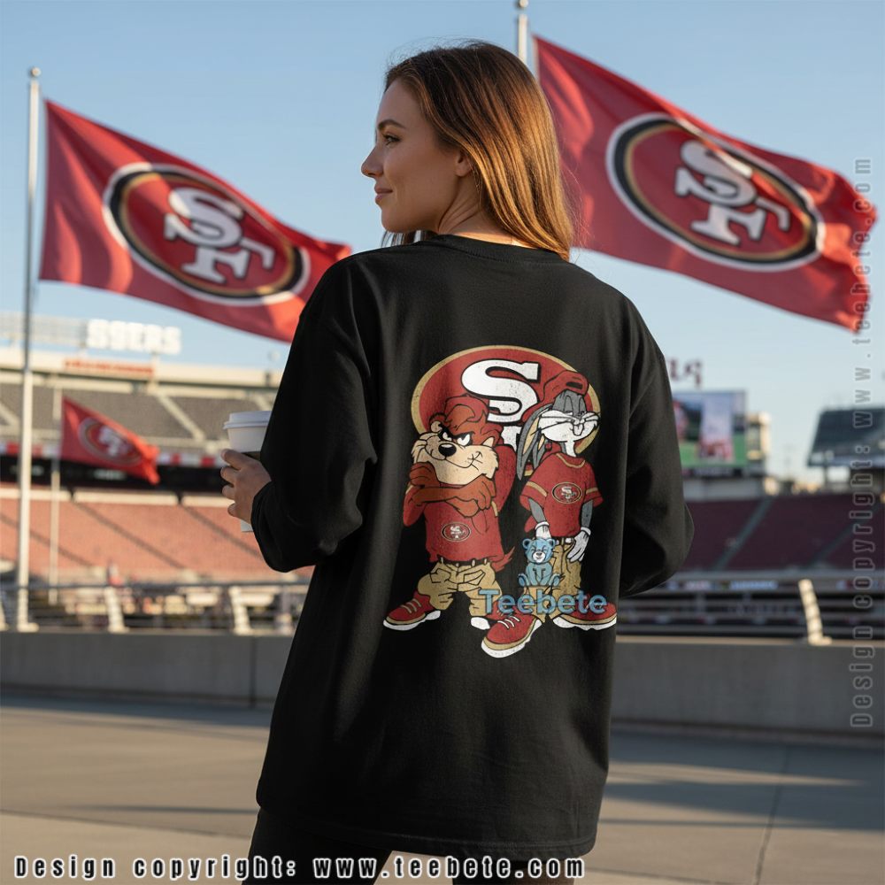 San Francisco 49Ers Bugs Bunny Taz Long Sleeve Looney Tunes San Francisco 49Ers Bugs Bunny Taz Long Sleeve Looney Tunes