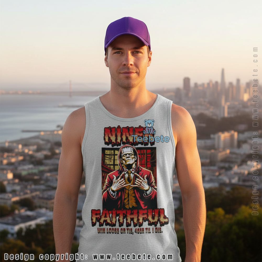 San Francisco 49Ers Frankenstein Tanktop Niner Faithful Win Loose Or Tie San Francisco 49Ers Frankenstein Tanktop Niner Faithful Win Loose Or Tie