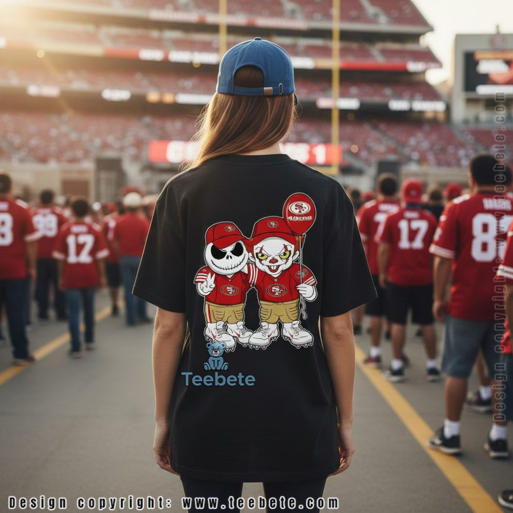 San Francisco 49Ers Jack Skellington Pennywise Horror Shirt