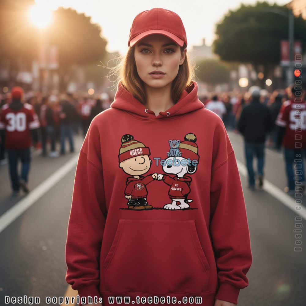 San Francisco 49Ers Snoopy Charlie Brown Hoodie Go 49Ers Mom Fan San Francisco 49Ers Snoopy Charlie Brown Hoodie Go 49Ers Mom Fan