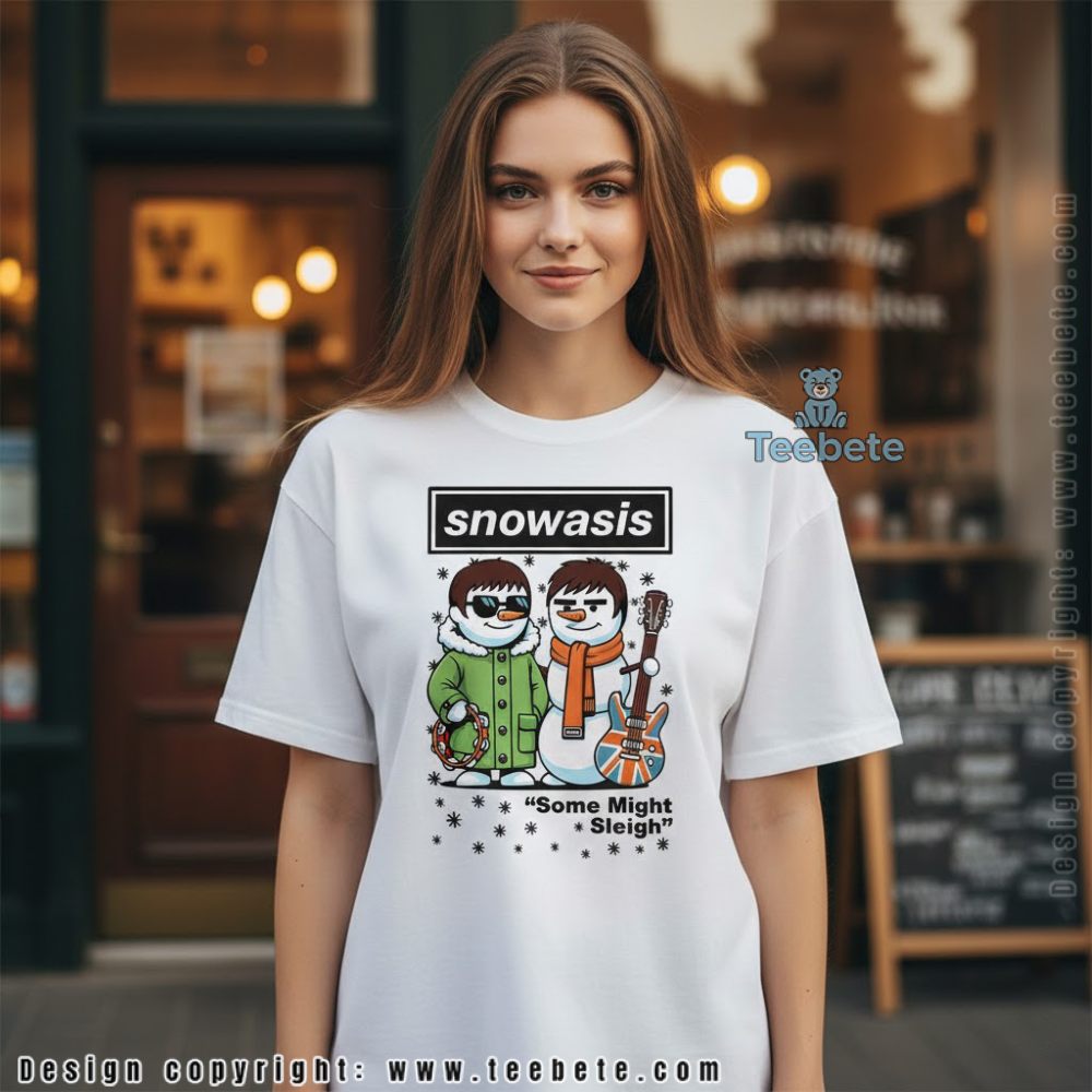 Snowasis Oasis Band Christmas Parody Shirt