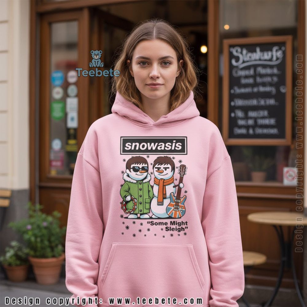 Snowasis Oasis Band Christmas Parody Hoodie Snowasis Oasis Band Christmas Parody Hoodie