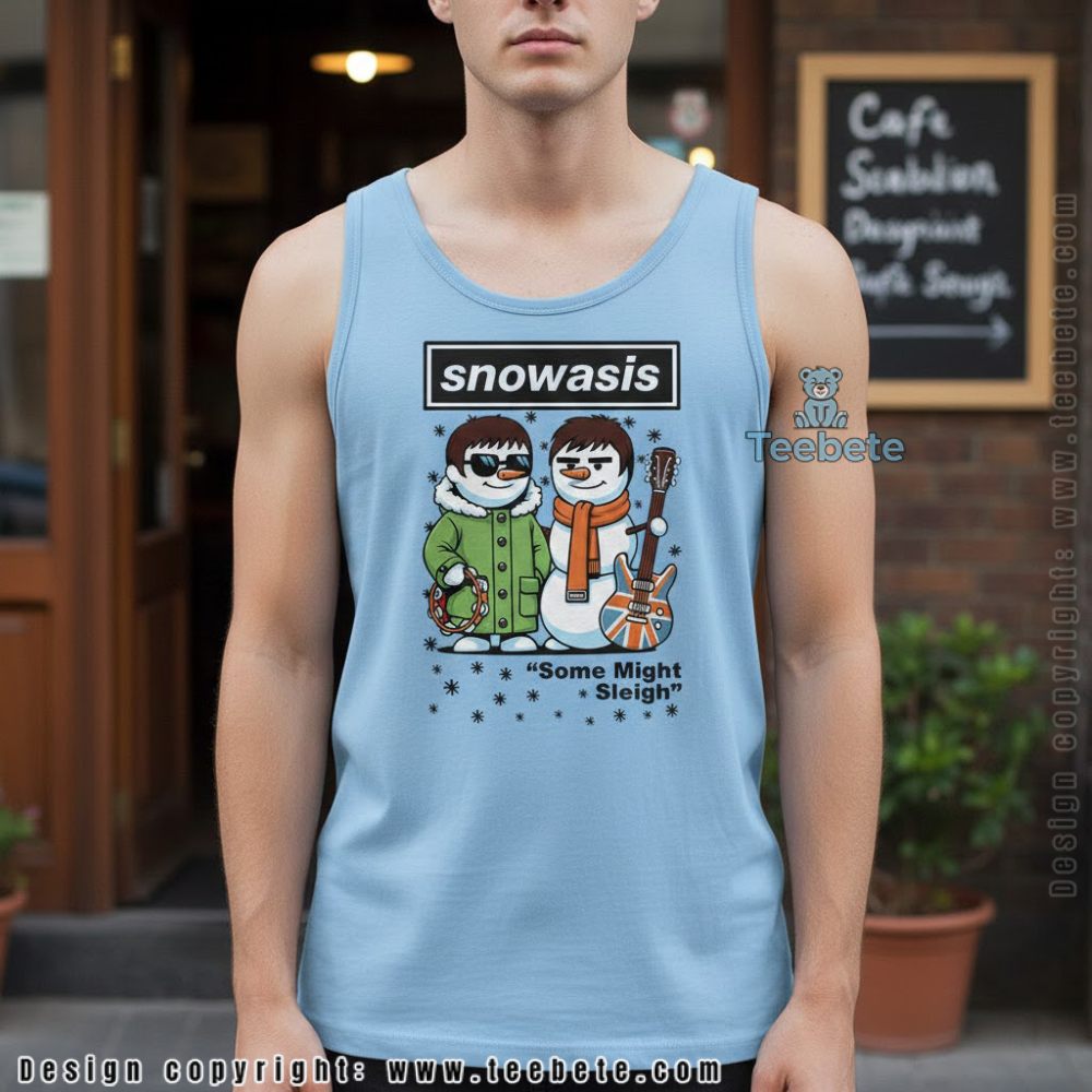 Snowasis Oasis Band Christmas Parody Tanktop Snowasis Oasis Band Christmas Parody Tanktop