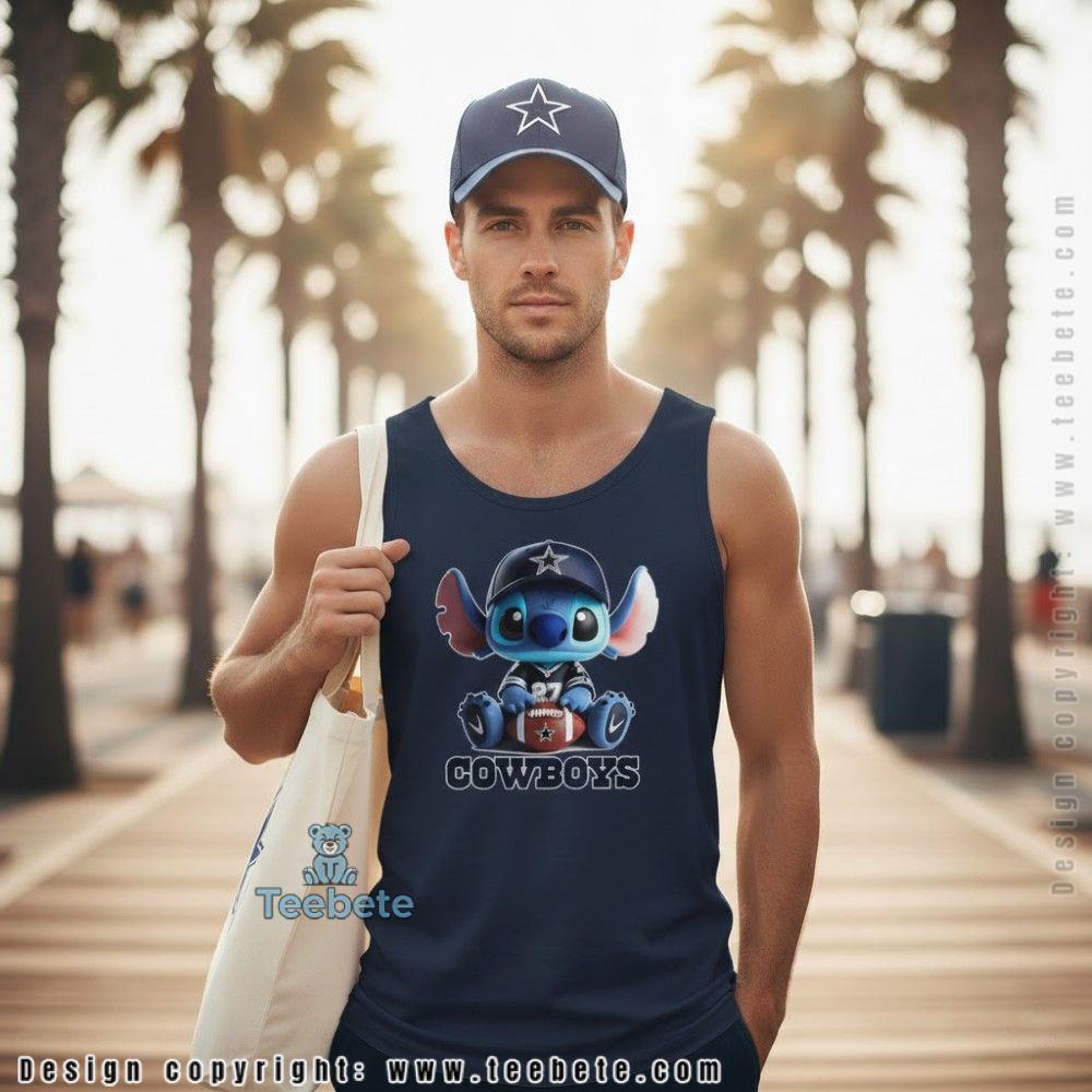 Stitch Dallas Football Tanktop Number 27 Game Day Stitch Dallas Football Tanktop Number 27 Game Day