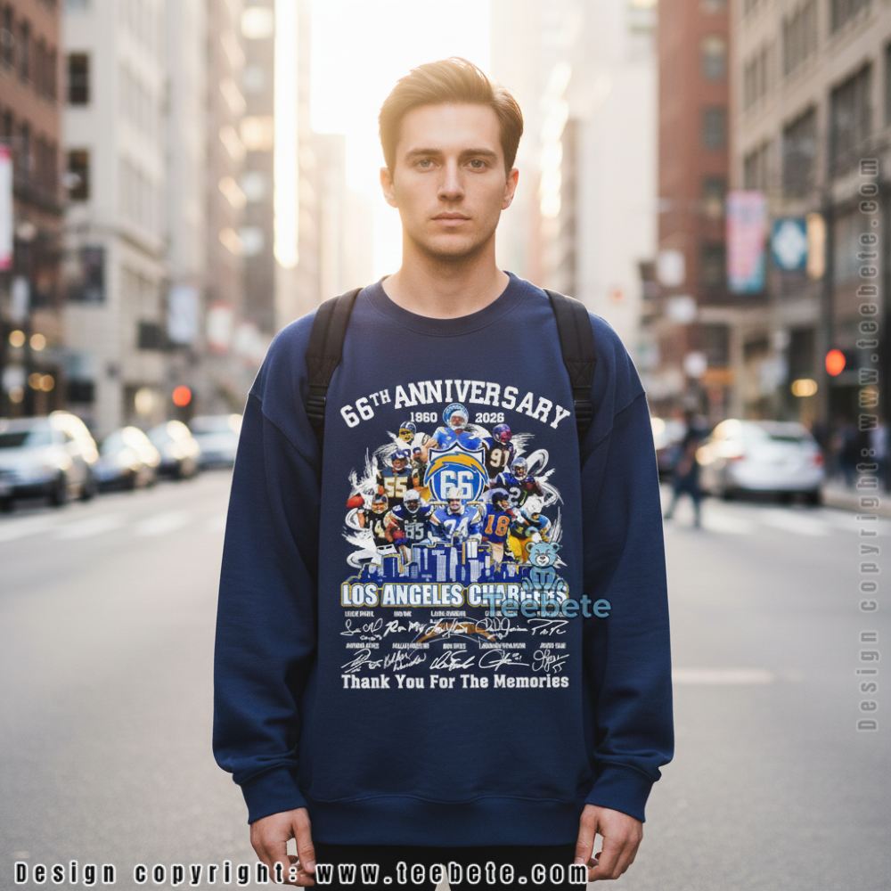 Thank For The Memories Chargers 1960 2026 66Th Anniversary Long Sleeve Thank For The Memories Chargers 1960 2026 66Th Anniversary Long Sleeve